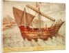 A Chinese Junk by Johannes Baptista van the Younger Doetechum