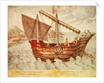 A Chinese Junk by Johannes Baptista van the Younger Doetechum