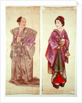 Two Japanese Figures by Japanese School