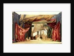 Stage model for the opera 'Tristan and Isolde' by Richard Wagner by German School