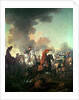Thomas Brown at the Battle of Dettingen, 27th June 1743 by English School