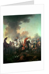 Thomas Brown at the Battle of Dettingen, 27th June 1743 by English School
