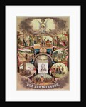 Poster of the 'Brotherhood of Locomotive Firemen of North America', 1885 by American School