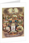 Poster of the 'Brotherhood of Locomotive Firemen of North America', 1885 by American School