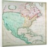 Map of North America by English School