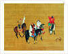 Kubilai Khan Hunting, dynastie Yuan, détail by Liu Kuan-tao