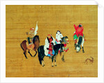 Kubilai Khan Hunting, dynastie Yuan, détail by Liu Kuan-tao
