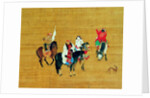 Kubilai Khan Hunting, dynastie Yuan, détail by Liu Kuan-tao