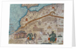 Detail from a copy of the Catalan Atlas by Abraham Cresques