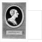 Charles Louis de Secondat, Baron de Montesquieu by Augustin de Saint-Aubin