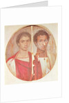 Portrait of two brothers by Roman Period Egyptian