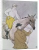 The jockey led to the start by Henri de Toulouse-Lautrec