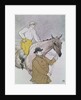 The jockey led to the start by Henri de Toulouse-Lautrec