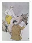The jockey led to the start by Henri de Toulouse-Lautrec