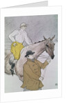 The jockey led to the start by Henri de Toulouse-Lautrec