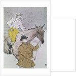 The jockey led to the start by Henri de Toulouse-Lautrec