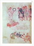 Fol.15.083 from the Psychomachia by Prudentius by School French