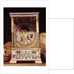 Portrait of a young girl with offerings by Roman Period Egyptian