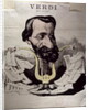 Giuseppe Verdi, caricature, 1860's by Georges Labadie Pilotell