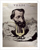 Giuseppe Verdi, caricature, 1860's by Georges Labadie Pilotell