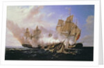 Battle Between the Frigate 'Pomone' and the English Frigates 'Alcestis and Active', 29 November 1667, 1811 by Pierre Julien Gilbert