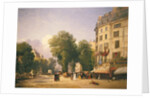 Boulevard des Capucines on the Corner of Rue de la Paix, Paris, 1829 by Caleb Robert Stanley