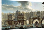 The Bargemen's Contest in front of the Pont Neuf, Paris by Nicolas & Jean Baptiste (1715-93) Raguenet