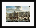 The Bargemen's Contest in front of the Pont Neuf, Paris by Nicolas & Jean Baptiste (1715-93) Raguenet