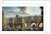 The Bargemen's Contest in front of the Pont Neuf, Paris by Nicolas & Jean Baptiste (1715-93) Raguenet
