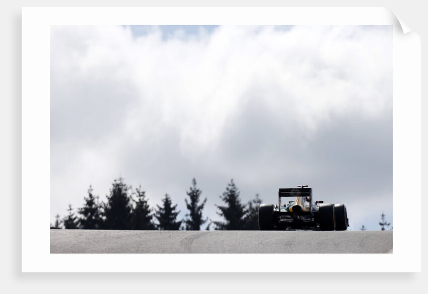 Cresting Eau Rouge, Heikki Kovalainen, Belgium by Glenn Dunbar