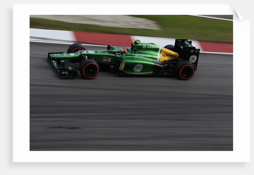 Electric green speed machine, Giedo van der Garde, Malaysia by Charles Coates