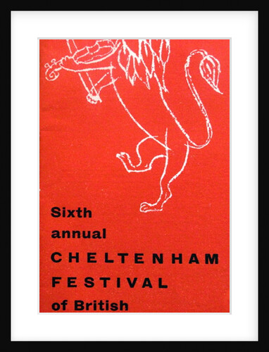 1950 Cheltenham Music Festival Programme Cover by Cheltenham Festivals