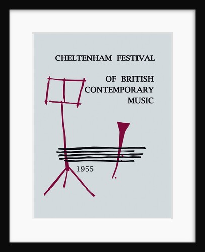 1955 Cheltenham Music Festival Programme Cover by Cheltenham Festivals