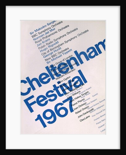 1967 Cheltenham Music Festival Programme Cover by Cheltenham Festivals