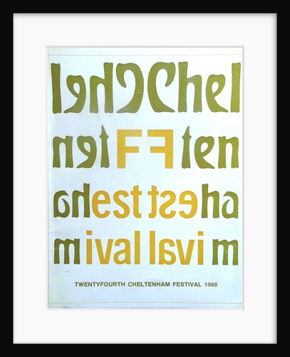 1968 Cheltenham Music Festival Programme Cover by Cheltenham Festivals