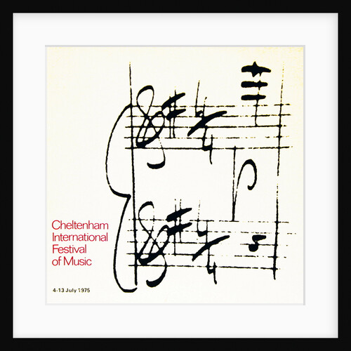 1975 Cheltenham Music Festival Programme Cover by Cheltenham Festivals