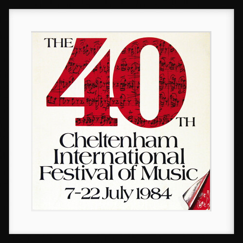 1984 Cheltenham Music Festival Programme Cover by Cheltenham Festivals