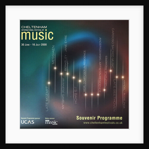 2000 Cheltenham Music Festival Programme Cover by Cheltenham Festivals