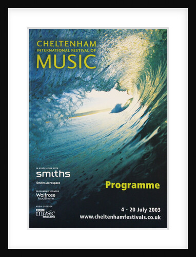 2003 Cheltenham Music Festival Programme Cover by Cheltenham Festivals