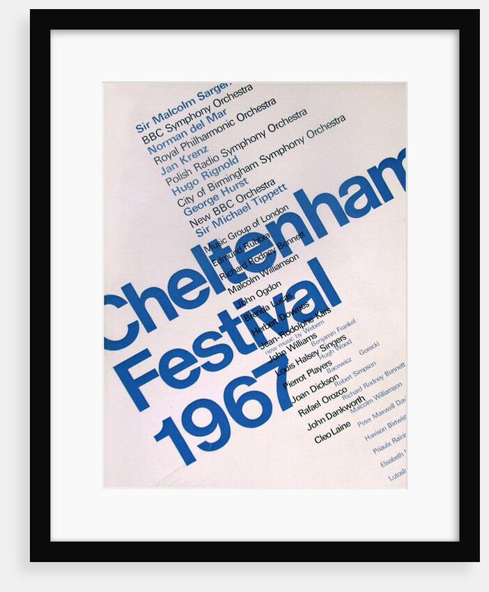 1967 Cheltenham Music Festival Programme Cover by Cheltenham Festivals