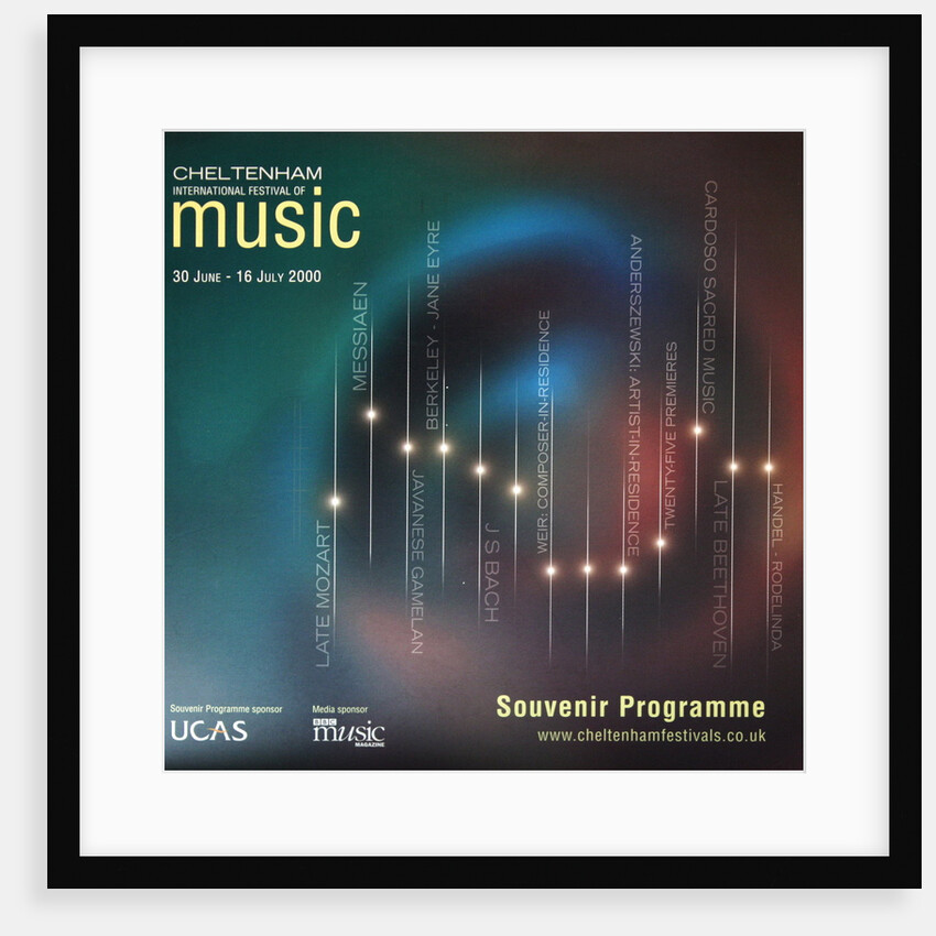 2000 Cheltenham Music Festival Programme Cover by Cheltenham Festivals