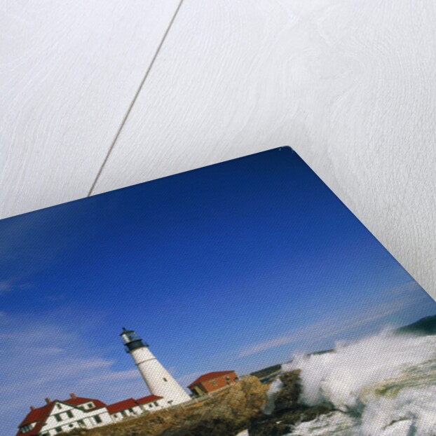 Lighthouse on Coastline by Anonymous