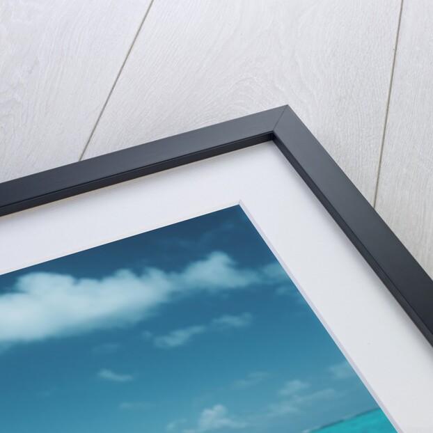 Inflatable rubber ring floating in the sea by Anonymous