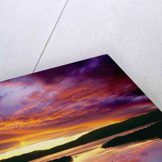 USA, California, Lake Tahoe at dawn by Anonymous