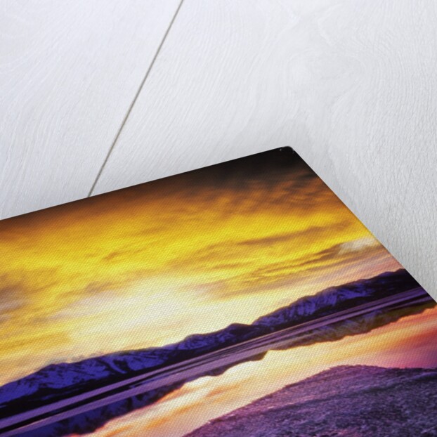 USA, California, Lake Tahoe at sunset by Anonymous