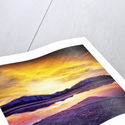 USA, California, Lake Tahoe at sunset by Anonymous