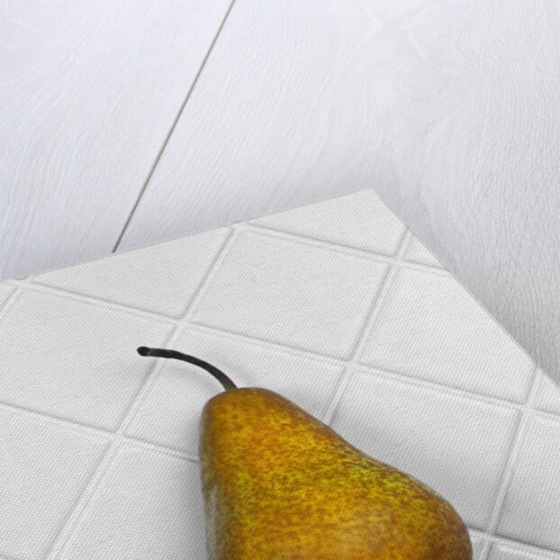 Pear in front of white background by Anonymous