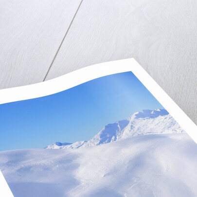 Hut in mountains, winter, Lenzerheide, Graubunden Canton, Switzerland by Anonymous