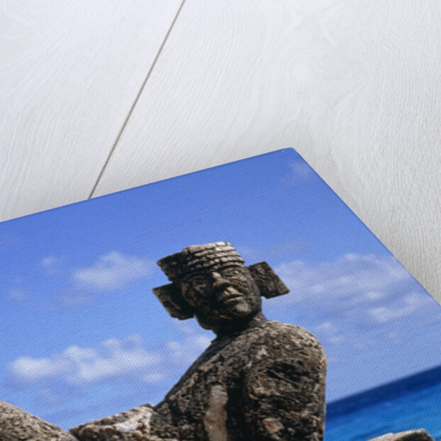 Sculpture by the ocean in Cancun, Mexico by Anonymous