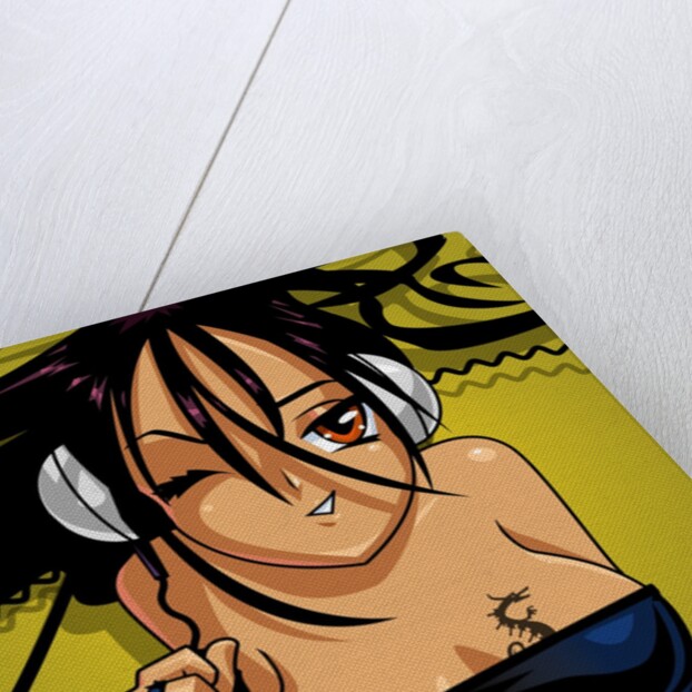 Anime Girl In Headphones by Anonymous